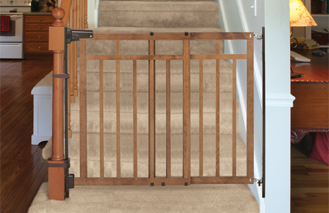 best baby gate for top of stairs with banister